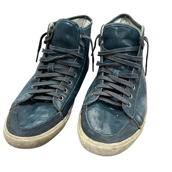 Golden Goose Blue Leather Francy Sneakers Size 42 EU - Picture 1 of 9